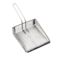 Pelle à Frire Inox | Manche en Bois | 200x160mm