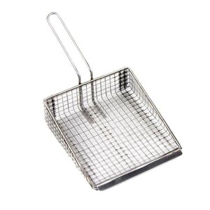 CHRselect Pelle à Frire Inox | Manche en Bois | 200x160mm