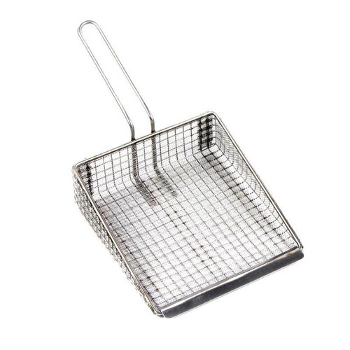 CHRselect Pelle à Frire Inox | Manche en Bois | 200x160mm