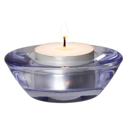 CHRselect Photophore | Verre Bleu | 75x75x25(h)mm | 6 Pièces