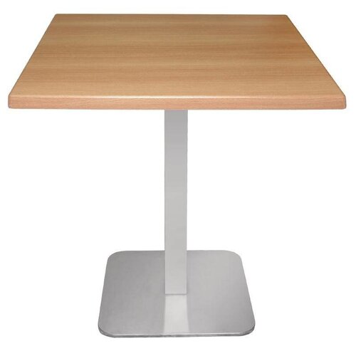 CHRselect Pied de Table Carré | Inox | 680(h)mm