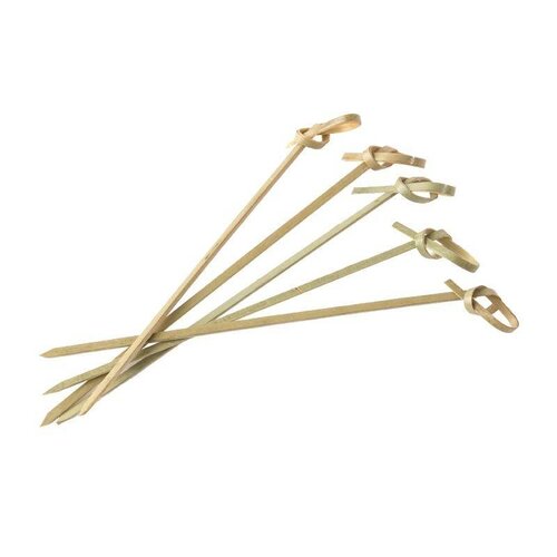 CHRselect Piques Boucles - Bois - 120mm - Lot de 100