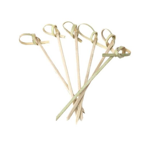CHRselect Piques Boucles - Bois - 90mm - Lot de 100