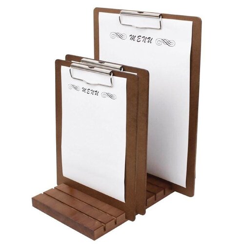 CHRselect Plaque Porte-Menus A5 | Bois