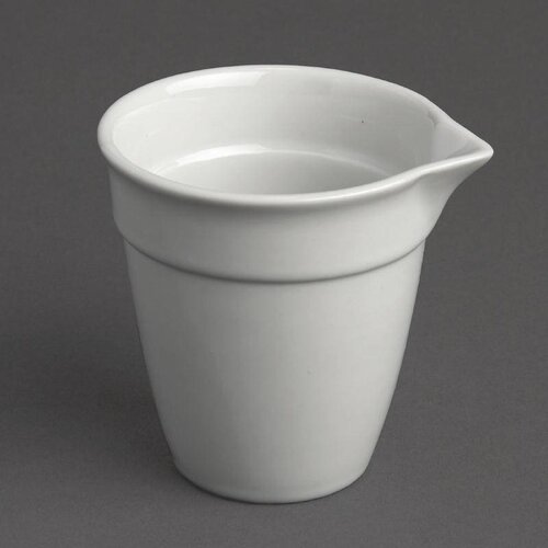 CHRselect Pot à Lait - 100ml - Porcelaine Blanche - 12 Pièces