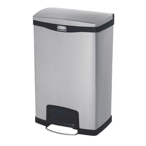 CHRselect Poubelle à Pédale Frontale | Rubbermaid | Inox | 50 Litres | 576x295x733(h)mm