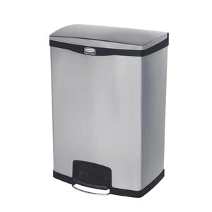 CHRselect Poubelle à Pédale Frontale | Rubbermaid | Inox | 90 Litres | 690x333x834(h)mm