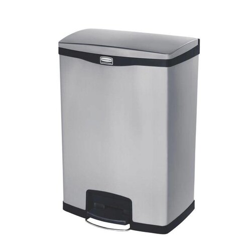 CHRselect Poubelle à Pédale Frontale | Rubbermaid | Inox | 90 Litres | 690x333x834(h)mm
