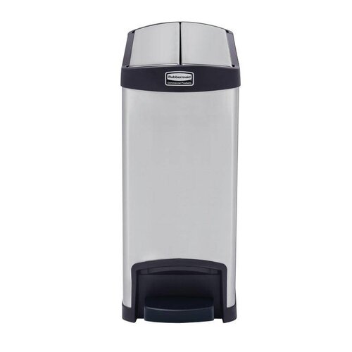 CHRselect Poubelle à Pédale Latérale | Rubbermaid | Inox | 30 Litres | 550x256x588(h)mm