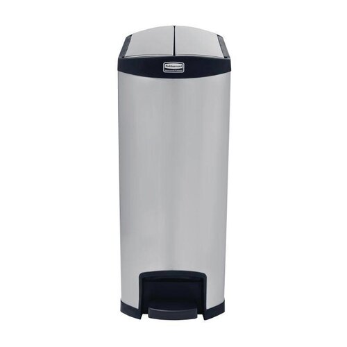 CHRselect Poubelle à Pédale Latérale | Rubbermaid | Inox | 90 Litres | 690x333x834(h)mm