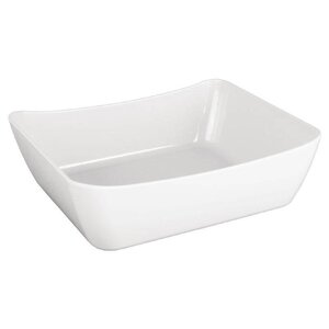 CHRselect Saladier Incurvé GN1/2 | Mélamine Blanc | 325x265x100(h)mm