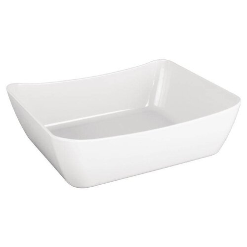 CHRselect Saladier Incurvé GN1/2 | Mélamine Blanc | 325x265x100(h)mm