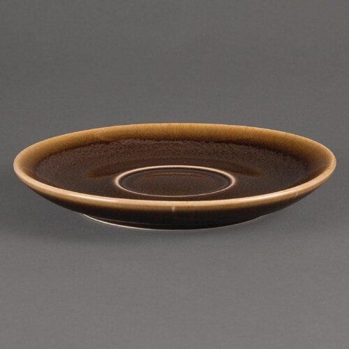 CHRselect Soucoupe "Kiln" | Porcelaine Écorce | Ø140mm | 6 Pièces