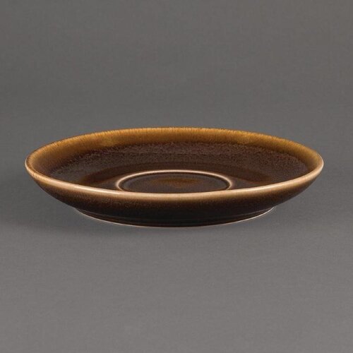 CHRselect Soucoupe "Kiln" | Porcelaine Écorce | Ø160mm | 6 Pièces