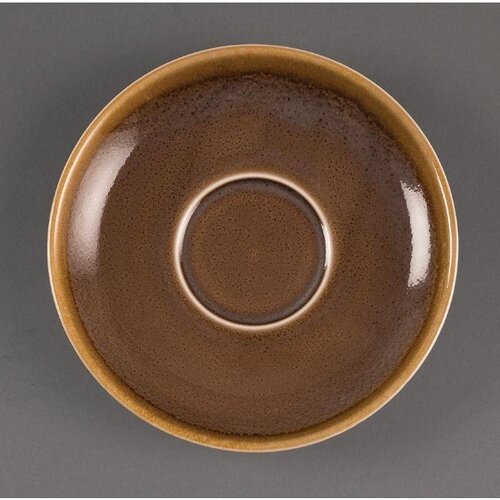 CHRselect Soucoupe "Kiln" | Porcelaine Écorce | Ø160mm | 6 Pièces