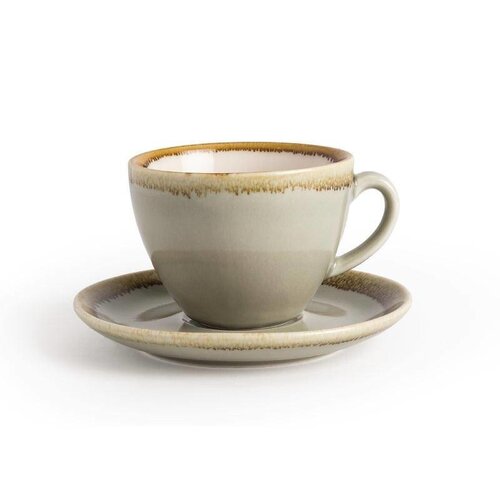 CHRselect Soucoupe "Kiln" | Porcelaine Mousse | Ø140mm | 6 Pièces