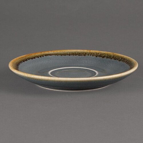 CHRselect Soucoupe "Kiln" | Porcelaine Océan | Ø115mm | 6 Pièces