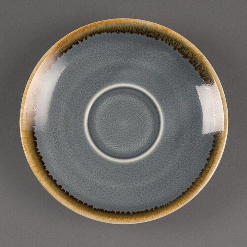 CHRselect Soucoupe "Kiln" | Porcelaine Océan | Ø115mm | 6 Pièces