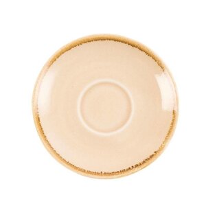 CHRselect Soucoupe "Kiln" | Porcelaine Sable | Ø115mm | 6 Pièces