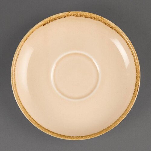 CHRselect Soucoupe "Kiln" | Porcelaine Sable | Ø160mm | 6 Pièces