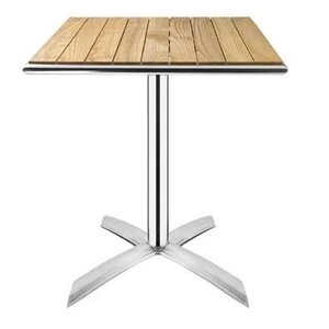 CHRselect Table Bistro Carrée | Aluminium/Frêne | 600x600x730(h)mm CHRselect Table Bistro Carrée | Aluminium/Frêne | 600x600x730(h)mm