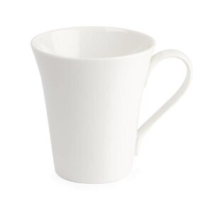 CHRselect Tasse Évasée | 285ml | Lumina Porcelaine Blanche | 12 Pièces