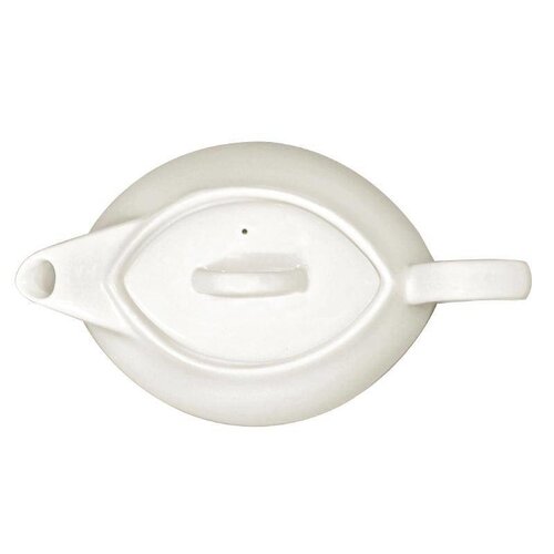 CHRselect Théière Ovale Lumina | Porcelaine Blanche | 425ml | 4 Pièces
