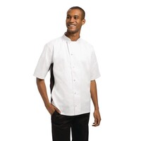 Veste Blanche Nevada - Manches Courtes - Disponible en 6 Tailles - Unisexe