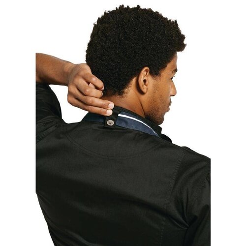 CHRselect Veste Chef + Fermeture Éclair | Noir | Manches Courtes | Disponible en 4 Tailles