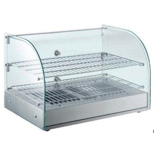 CHRselect Vitrine Chauffante Inox | 2 Grilles | Température 30°C-90°C |  554x376x376(h)mm