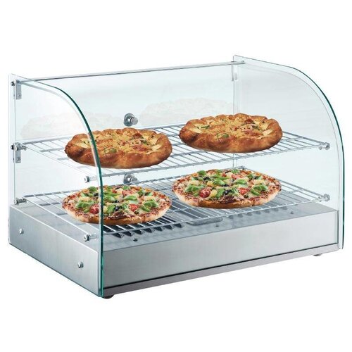 CHRselect Vitrine Chauffante Inox | 2 Grilles | Température 30°C-90°C |  554x376x376(h)mm