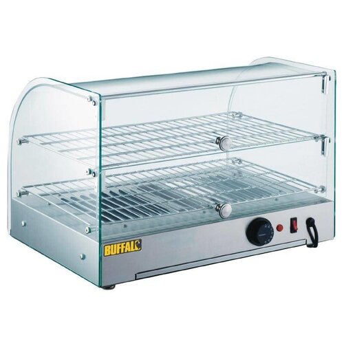 CHRselect Vitrine Chauffante Inox | 2 Grilles | Température 30°C-90°C |  554x376x376(h)mm
