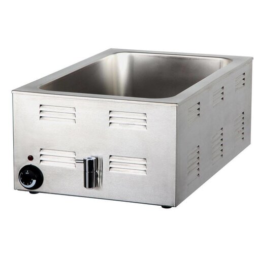 Combisteel Bain-Marie avec Robinet de Vidange | 150(p)mm | 1200W | 538x336x(H)243mm Combisteel Bain-Marie avec Robinet de Vidange | 150(p)mm | 1200W | 538x336x(H)243mm