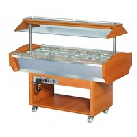 Bain-Marie Buffet Chaud | 500W | +30/+90°C | 1505x900x870/1320(h)mm