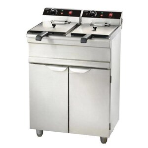 Combisteel Friteuse Electrique | 2x 9 Litres | 2x 3,3kW | 695x530x(h)970mm
