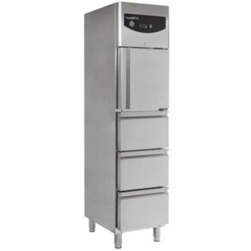 Combisteel Réfrigérateur avec 3 Tiroirs | INOX | 350 Litres | 480x700x2010(h)mm
