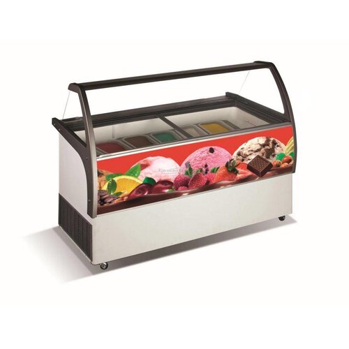 Combisteel Vitrine à Glace Bali | 8x 5 Litres | 858x1202x1257(h)mm