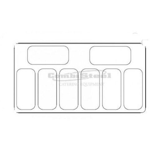 Combisteel Vitrine à Glace Bali | 8x 5 Litres | 858x1202x1257(h)mm