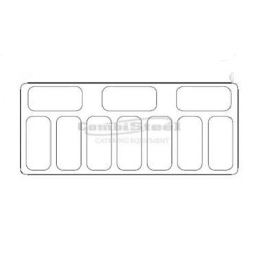 Combisteel Vitrine à Glace Curacao | 10x 5 Litres | 858x1457x1257(h)mm