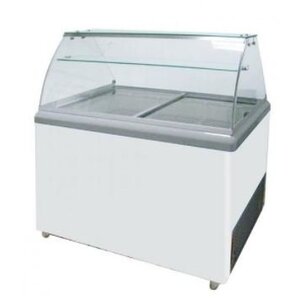 Combisteel Vitrine à Glace Blanche | 9x 5 Litres | 694x1314x1315(h)mm