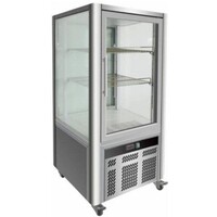 Vitrine à Pâtisserie | Grilles 2 x GN1/1 | 268 Litres | 700x700x1300(h)mm