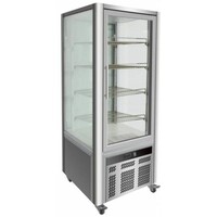 Vitrine à Pâtisserie | 468 Litres | Grilles 4x GN1/1 | 700x700x1800(h)mm
