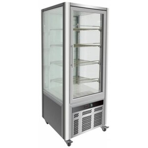 Combisteel Vitrine à Pâtisserie | 468 Litres | Grilles 4x GN1/1 | 700x700x1800(h)mm