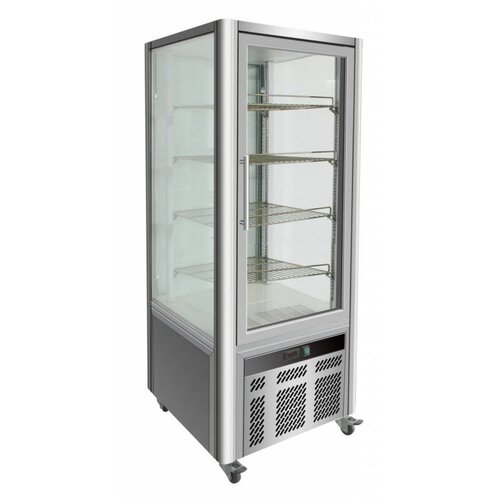 Combisteel Vitrine à Pâtisserie | 468 Litres | Grilles 4x GN1/1 | 700x700x1800(h)mm