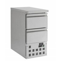 Comptoir Réfrigéré Inox | 2 Tiroirs | 440x700x870(h)mm