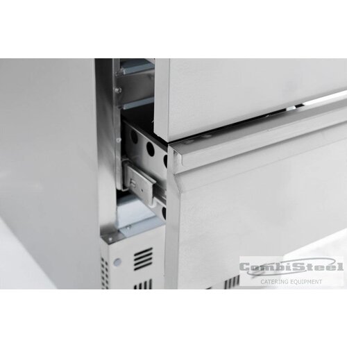 Combisteel Comptoir Réfrigéré Inox | 2 Tiroirs | 440x700x870(h)mm