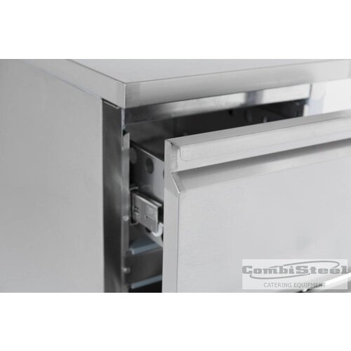 Combisteel Comptoir Réfrigéré Inox | 2 Tiroirs | 440x700x870(h)mm