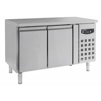 Comptoir Réfrigéré Inox | 2 Portes | 1360x600x850(h)mm