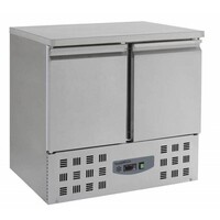 Comptoir Réfrigéré Inox | 2 Portes | 900x700x870(h)mm | BASIC