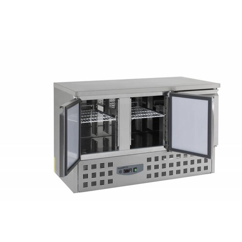 Combisteel Comptoir Réfrigéré Inox | 3 Portes | 1360x700x870(h)mm | BASIC